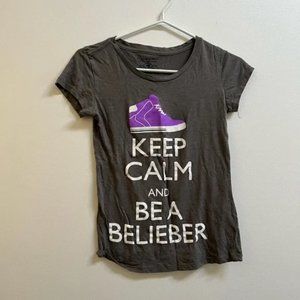 Keep Calm Belieber Graphic Tee S